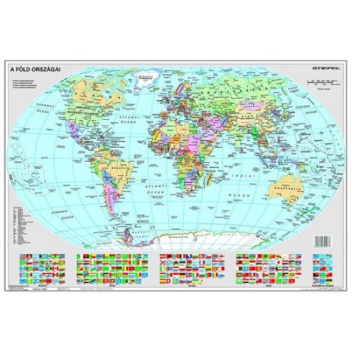 STIEFEL Föld országai/Gyermek-világtérkép kétoldalas könyökalátét