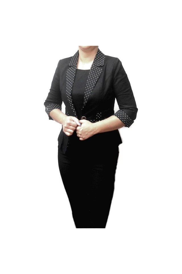 Jacheta trendy Inkastyl negru