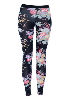 Colanti Penti Florali, Negru/Multicolor Colanti Penti Florali, Negru/Multicolor