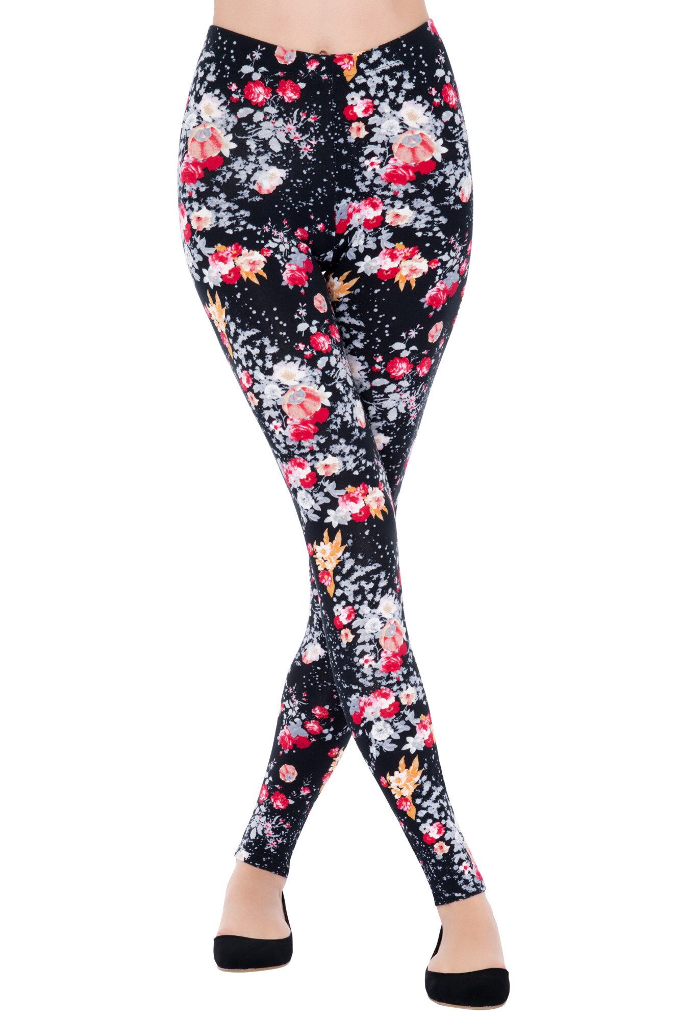 Colanti Penti Buchet, Negru/Multicolor