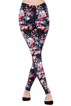 Colanti Penti Buchet, Negru/Multicolor Colanti Penti Buchet, Negru/Multicolor