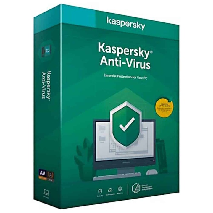 Licenta electronica Kaspersky Antivirus, 1 an, 1 dispozitiv, New