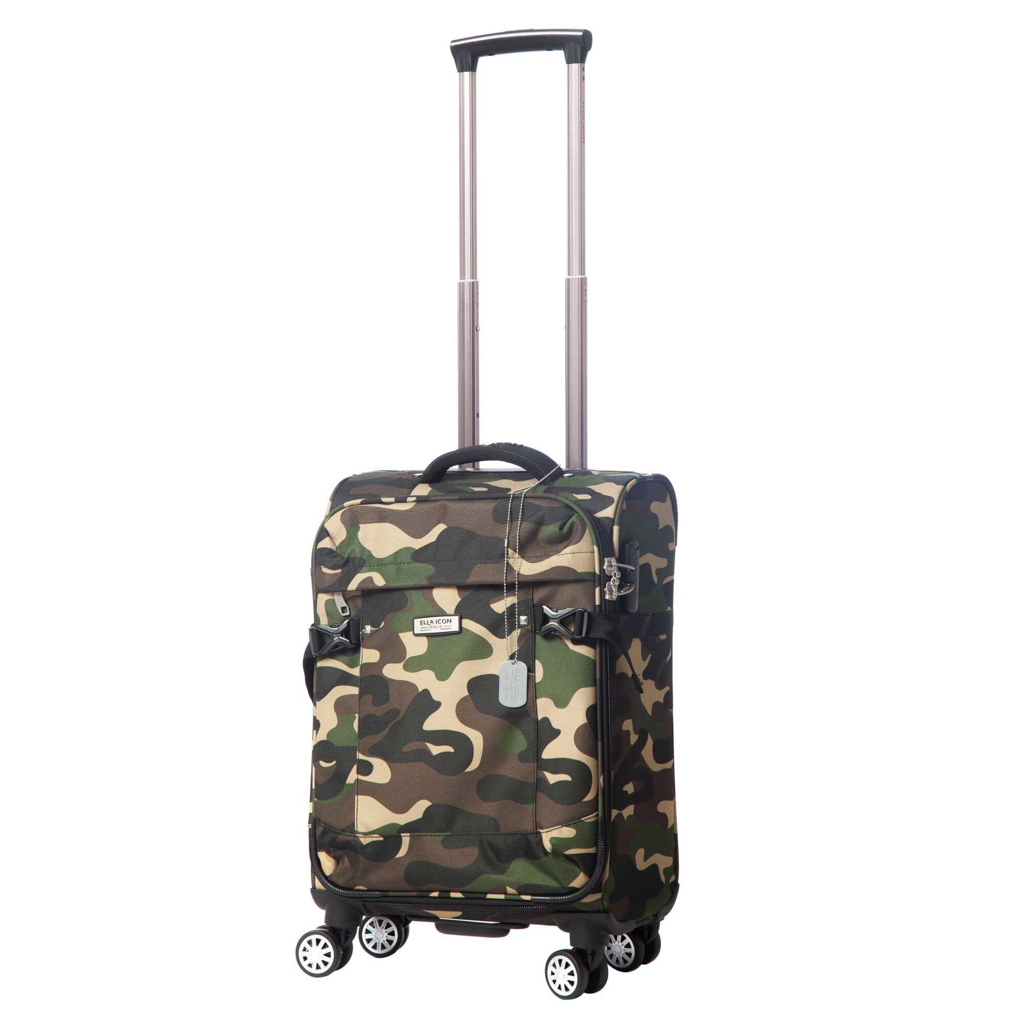 Troler Army ANKARA,din poliester impermeabil cu sistem de inchidere cu cifru si placuta de identificare 55 x 36 x 22 cm