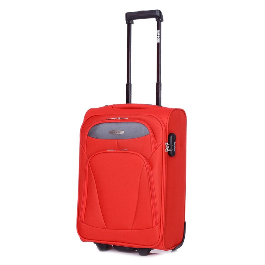 Troler Lamonza MAUI, 52 x 35 x 21 cm,design compact prevazut cu placuta de identificare,culoare rosu