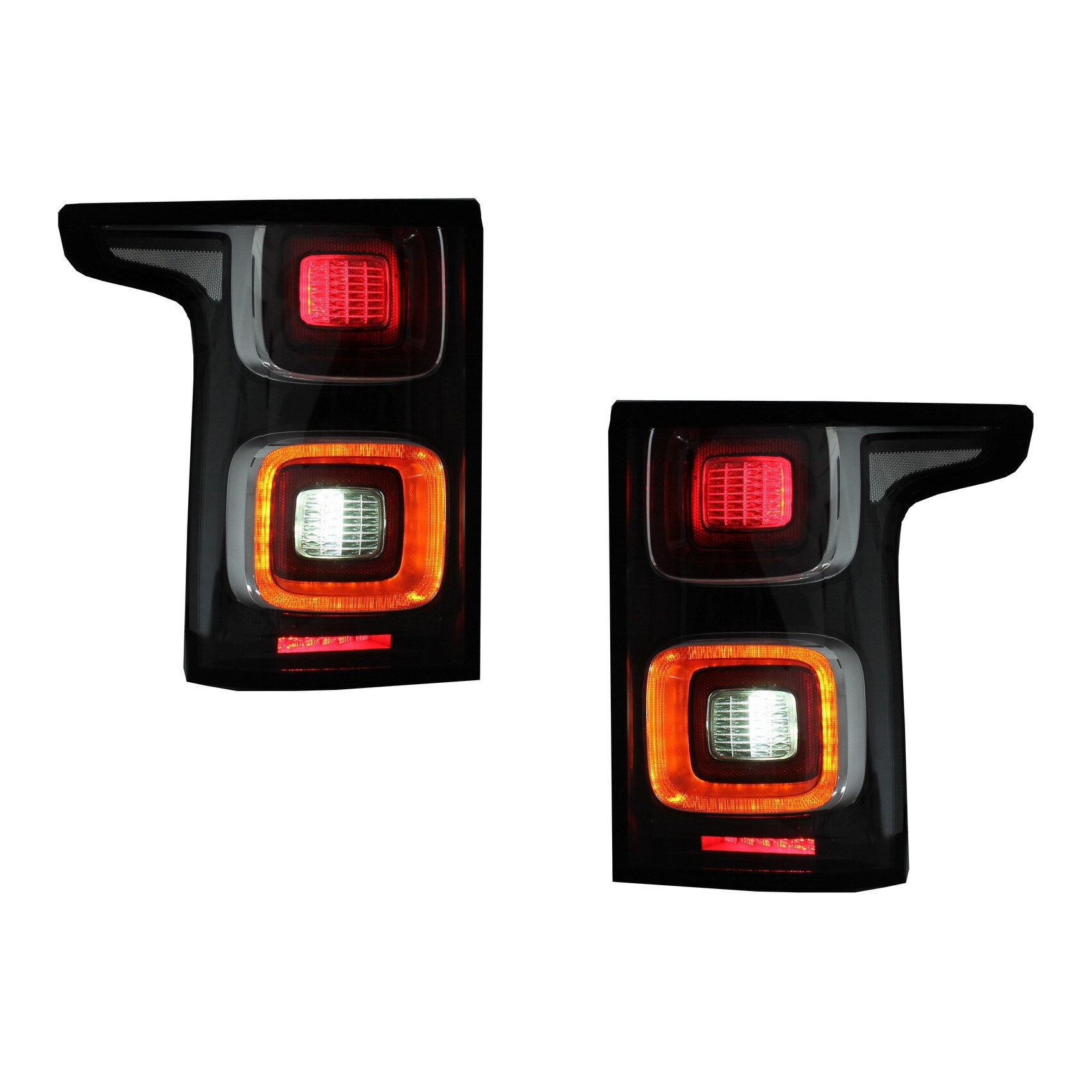 Stopuri Full LED Range compatibil cu Rover Vogue L405 (2013-2017) Facelift Design Negre