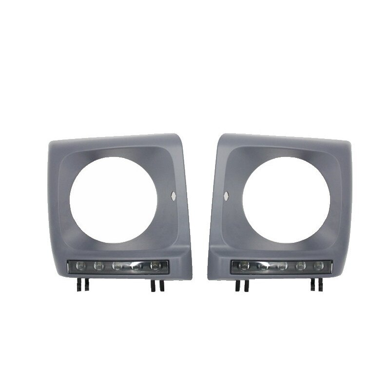 Set 2 Carcase faruri cu Lumini de zi dedicate LED DRL compatibil cu Mercedes G-class W463 (1989-Up) G65 A-Design Black