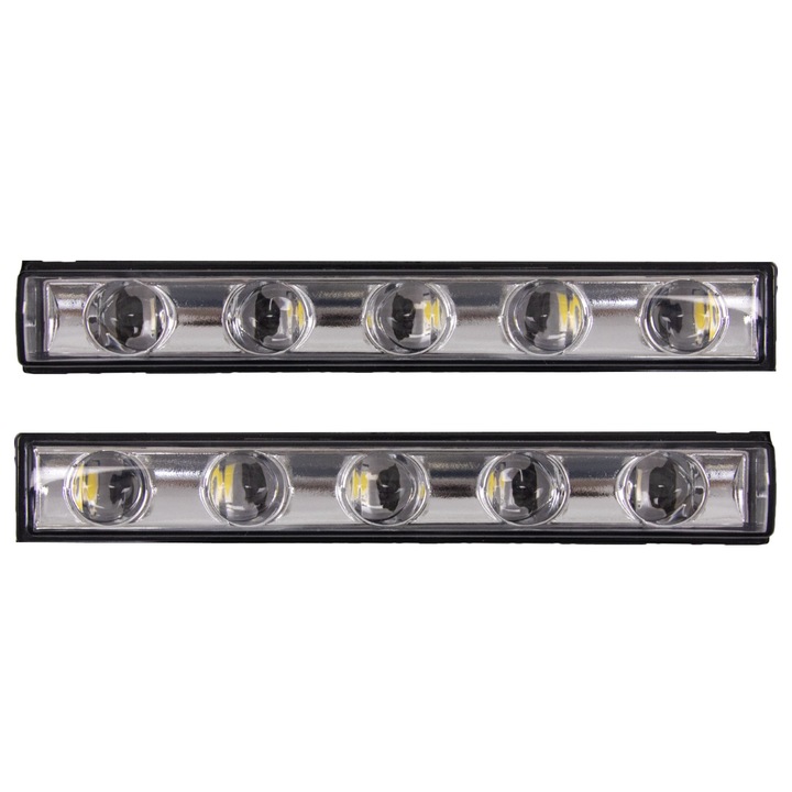 Комплект от 2 DRL специални LED дневни светлини KITT, Съвместими с Mercedes Benz G-class W463 (1989-Up) G65, A-Design Chrome