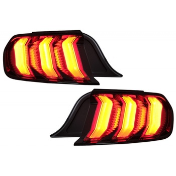 Stopuri Full LED Negre compatibile cu Ford Mustang VI S550 (2015-2019) Semnal Dinamic Secvential Stopuri Full LED Negre compatibile cu Ford Mustang VI S550 (2015-2019) Semnal Dinamic Secvential