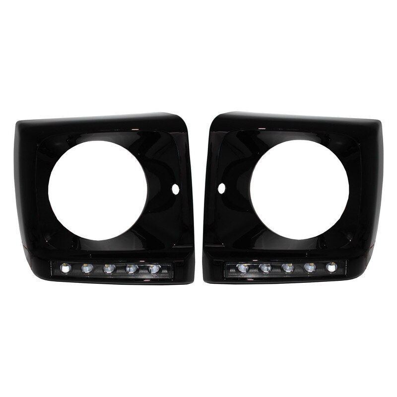 Carcasa faruri cu Lumini de zi dedicate LED DRL compatibil cu Mercedes G-class W463 (1989-Up) G65 A-Design Negru