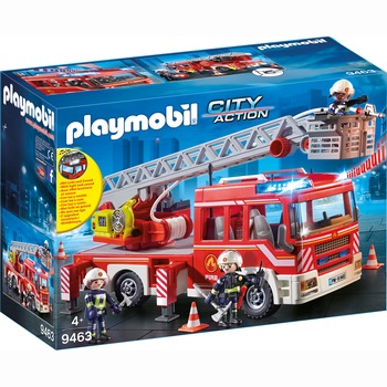 Playmobil City Action - Masina de pompieri cu scara Playmobil City Action - Masina de pompieri cu scara