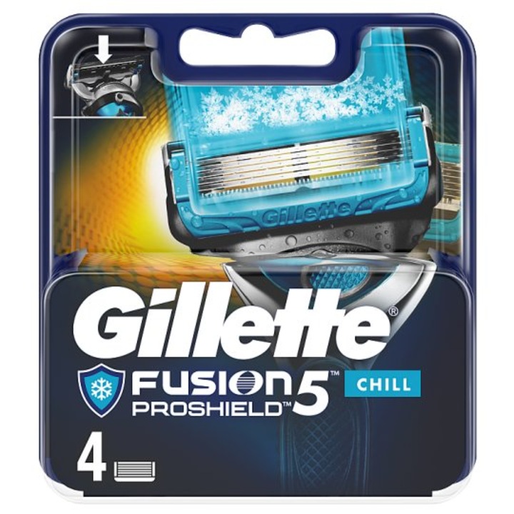 Rezerve aparat de ras Gillette Fusion Proshield Chill , 4 buc