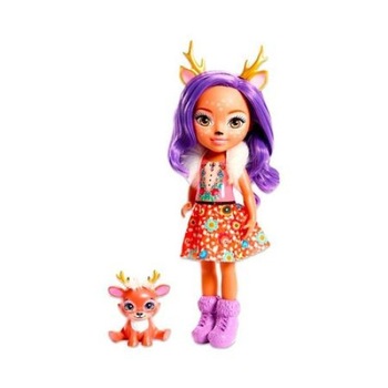 Set Papusa Mare Danessa Deer cu animalut Sprint, EnchanTimals, 35 cm Set Papusa Mare Danessa Deer cu animalut Sprint, EnchanTimals, 35 cm