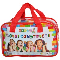 Cuburi de constructii in gentuta Rosie , 160 piese/285 g , Robentoys®