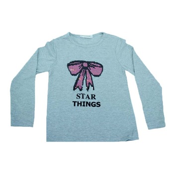 Bluza maneca lunga fetite Happy House WB-2677G, Multicolor Bluza maneca lunga fetite Happy House WB-2677G, Multicolor