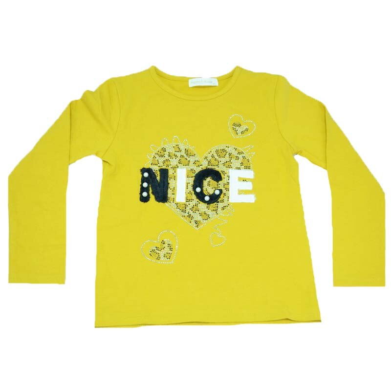 Bluza maneca lunga fetite Happy House FOFO-073GA, Multicolor