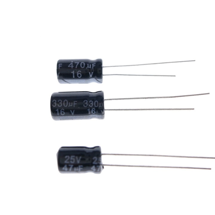 Kit 120 buc condensatori AL electrolitici 12 valori