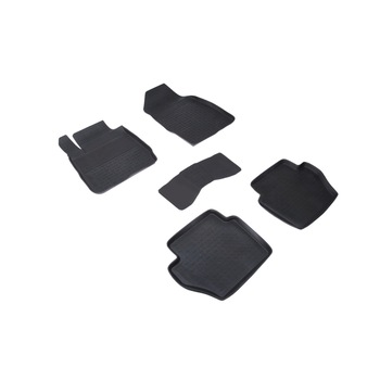 Set covoare Ford Fiesta VI 2009-2013 Pre-facelift (5 bucati) cauciuc tavita 01073 Set covoare Ford Fiesta VI 2009-2013 Pre-facelift (5 bucati) cauciuc tavita 01073