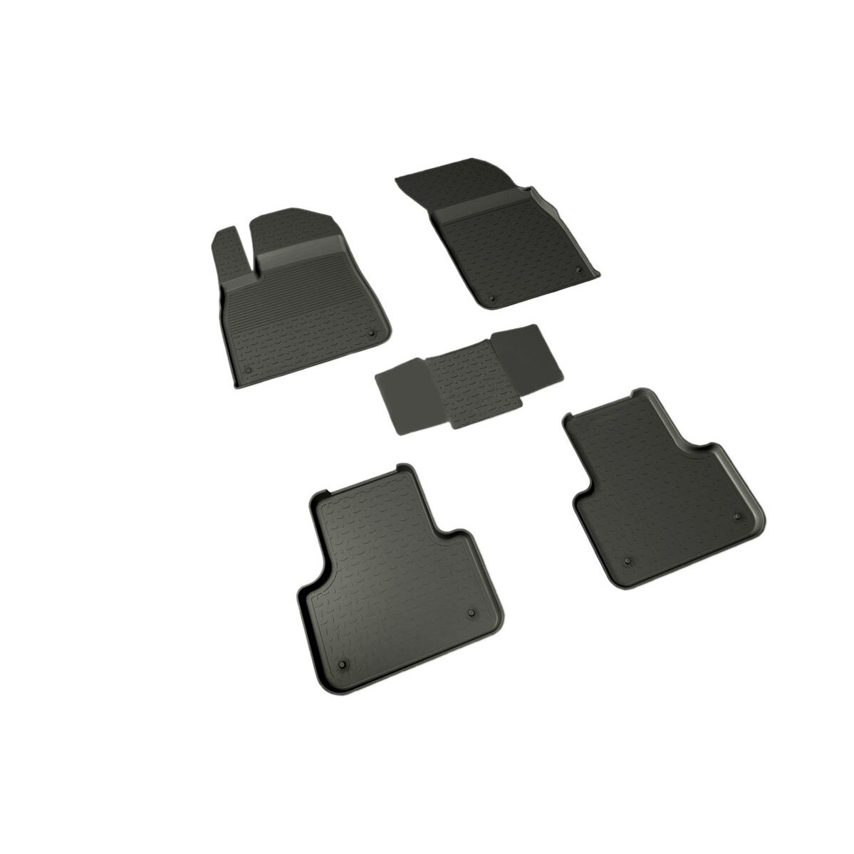 Set covoare Audi Q7 II 2015-prezent (5 bucati) cauciuc stil tip tavita 86854- Seintex