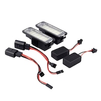 Lampi numar LED, pentru VW Golf 4 / 5 / 6 / 7, Amarok, Passat B6 / B7, EOS, Lupo, Polo, Scirocco, Seat Leon, Altea, Skoda Superb, set 2 bucati