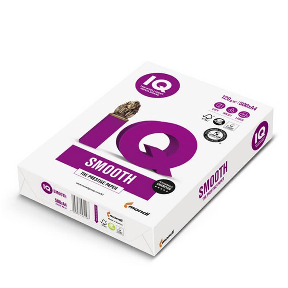 Carton A4, MONDI IQ Smooth, 160 g/mp, 250 coli/top, alb