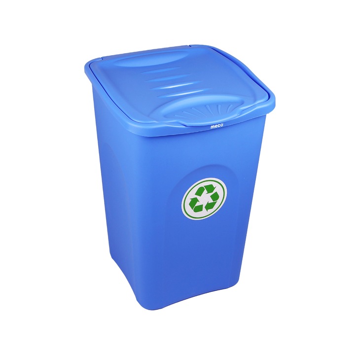 Cos gunoi colectare selectiva BeGreen 50 litri H-53 cm Albastru