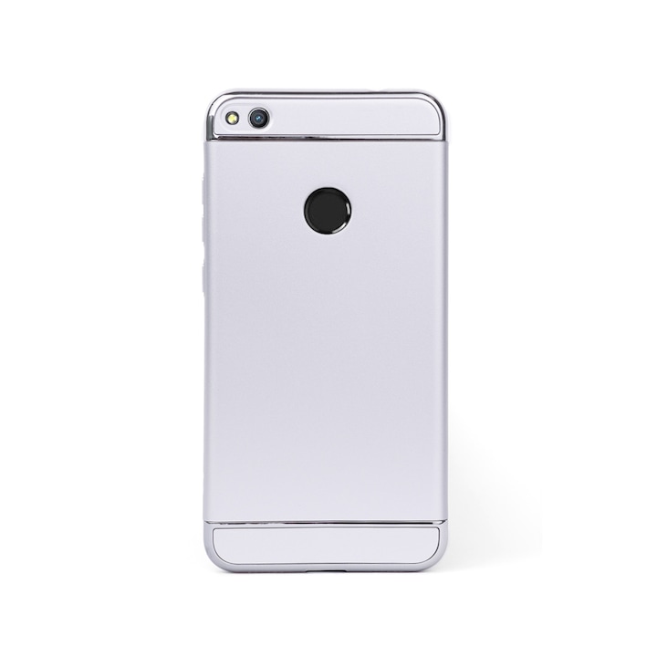 Luxus 3 részes tok/tok Huawei Honor 8 Lite telefonhoz, Tok, Kemény, Magas védelem, Ezüst