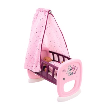 Patut balansoar Smoby pentru papusi - Baby Nurse, roz Patut balansoar Smoby pentru papusi - Baby Nurse, roz