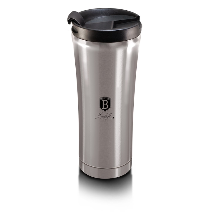 Termos, Berlinger Haus, Otel inoxidabil, Negru/Argintiu