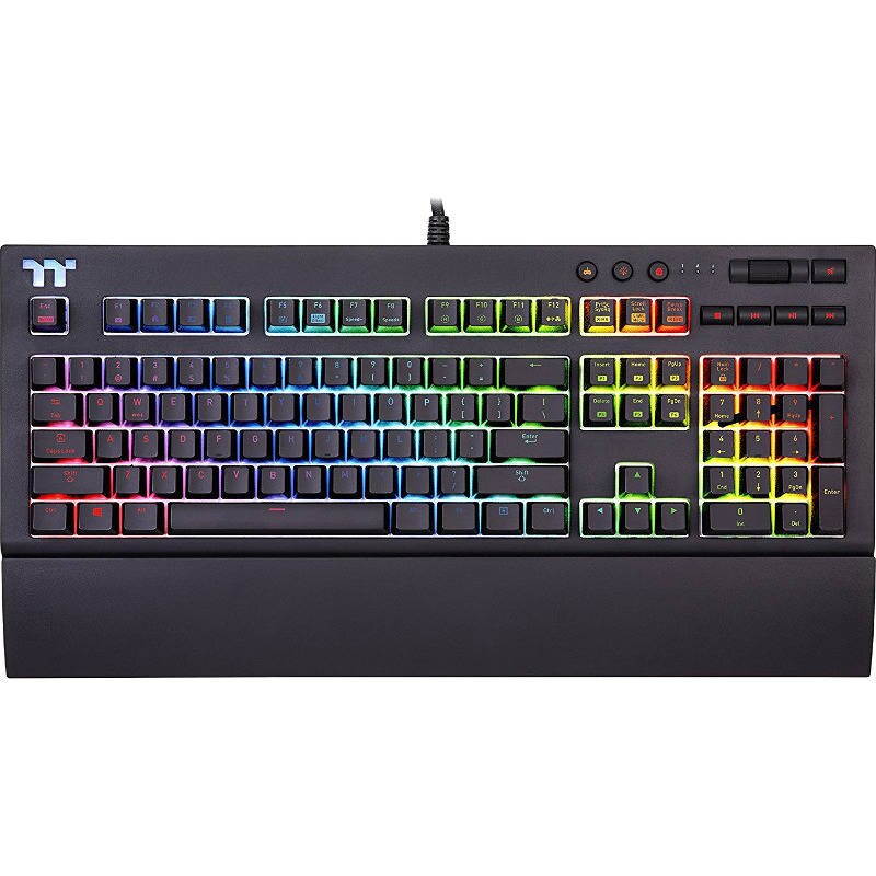 Tastatura Gaming Tt eSPORTS by Thermaltake Premium X1 RGB Cherry MX Silver Mecanica