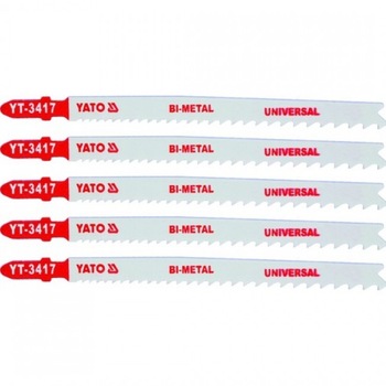 Set Lame Fierastrau Pendular 5 bucati 10-5TPI YT-3417 Set Lame Fierastrau Pendular 5 bucati 10-5TPI YT-3417