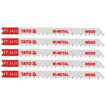 Set Lame Fierastrau Pendular 5 bucati 6TPI,TIP U YT-3435 Set Lame Fierastrau Pendular 5 bucati 6TPI,TIP U YT-3435