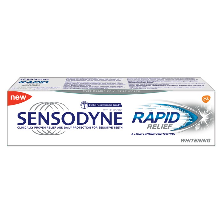 Pasta de dinti Sensodyne Rapid Relief Whitening, 75ml