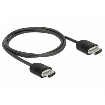 Cablu HDMI 4K@60Hz Premium T-T 1m Negru, Delock 84963 Cablu HDMI 4K@60Hz Premium T-T 1m Negru, Delock 84963