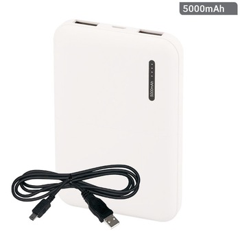 Baterie externa super small cu cablu de incarcare micro USB, V-TAC, 5000mAh, alba Baterie externa super small cu cablu de incarcare micro USB, V-TAC, 5000mAh, alba