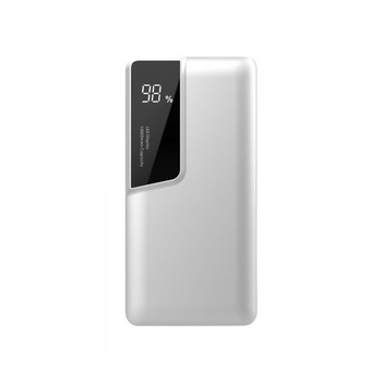 Baterie externa cu display digital si USB Tip C, V-TAC, 10000mAh, alba Baterie externa cu display digital si USB Tip C, V-TAC, 10000mAh, alba