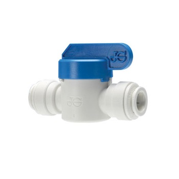 Robinet de trecere John Guest PPSV040808W, cu mufe rapide 1/4 Robinet de trecere John Guest PPSV040808W, cu mufe rapide 1/4