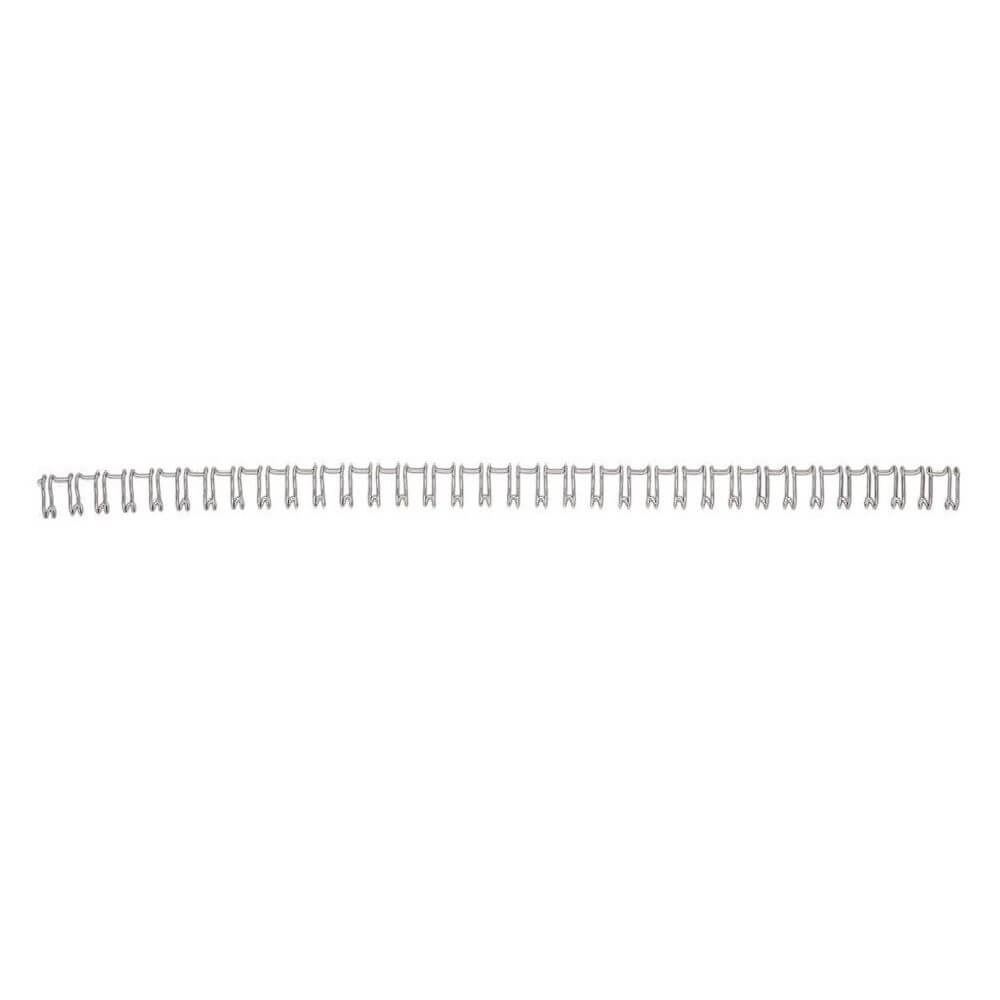 Inele din Metal pentru Indosariere EVOffice, Diametru Spira 9.5 mm, Capacitate 50-65 Coli, 100 Buc/Bax, Culoare Alba