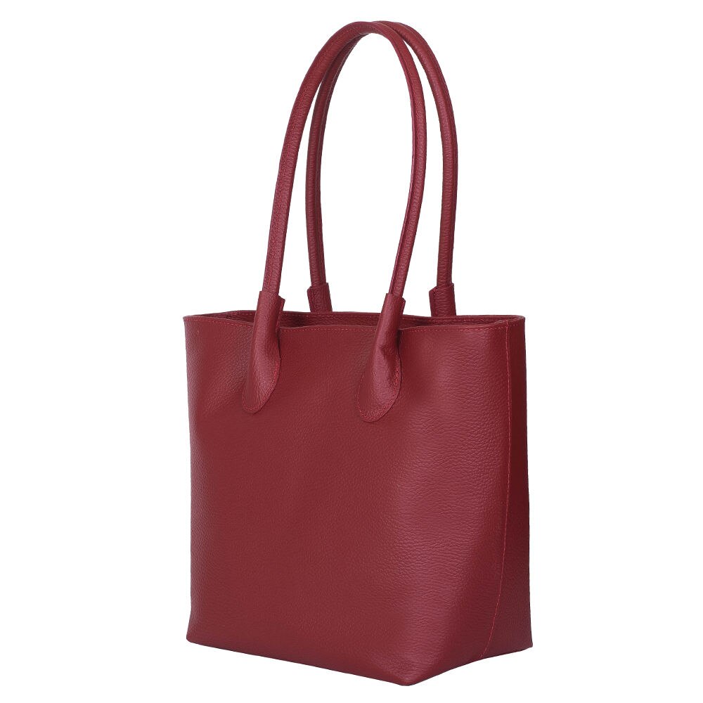 Geanta de dama din piele naturala Thalia rosie