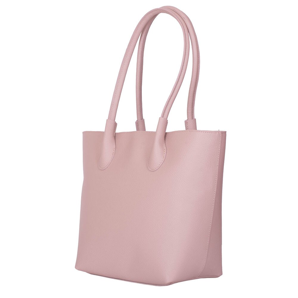 Geanta de dama din piele naturala Thalia roz