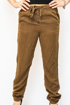 Pantaloni cu turul lasat Sisters Point,maro,34 Pantaloni cu turul lasat Sisters Point,maro,34