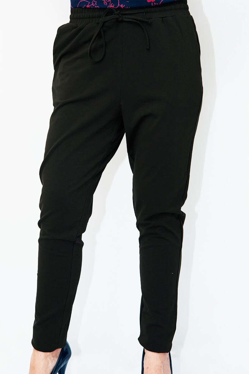 Pantaloni cu turul lasat Sisters Point,negru,S