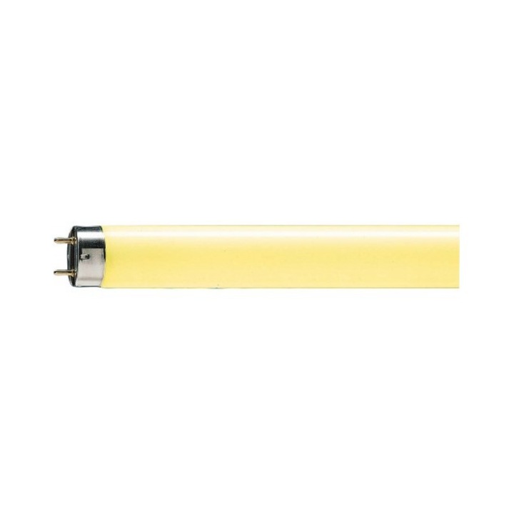 Tub fluorescent, Philips, TL-D Colored, G13, 18W, 15000 de ore, galben