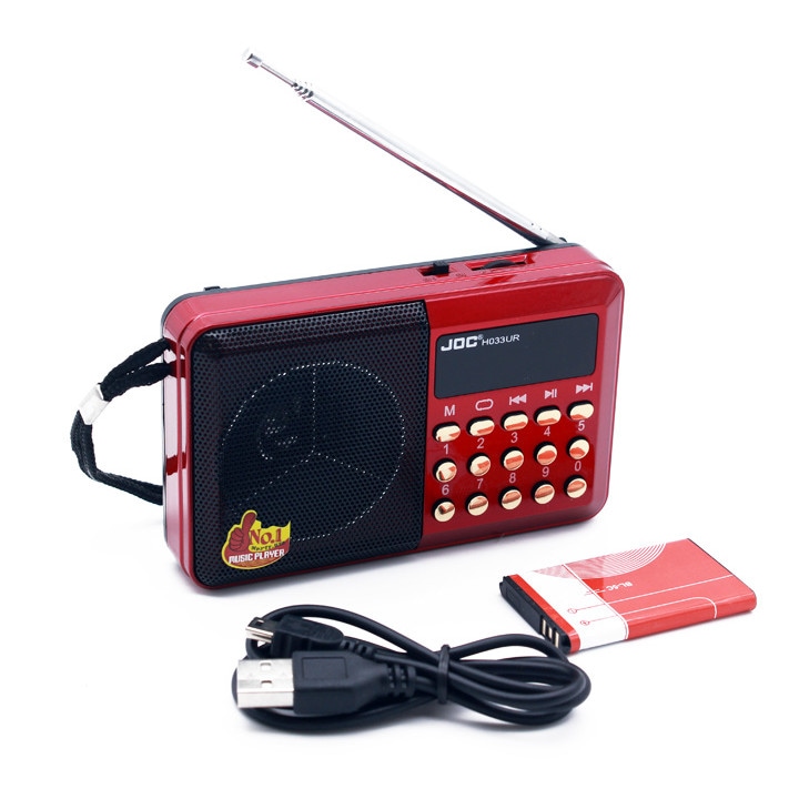 Hordozható rádió JOC, USB, SD kártya, Akkumulátor