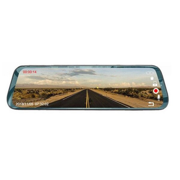 Camera Auto Dubla Oglinda iUni Dash LP01, WDR, Touchscreen, Display 9.66 inch, FullHD, Night Vision, 170 grade