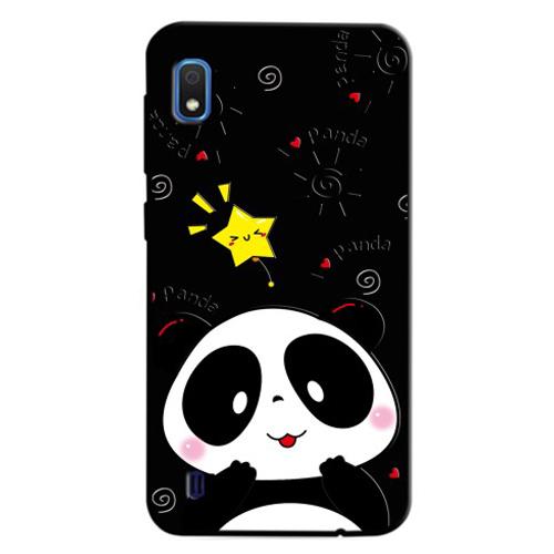 Carcasa Husa Samsung Galaxy A10 model Star Panda, Antisoc + Folie sticla securizata Samsung Galaxy A10 Tempered Glass Viceversa