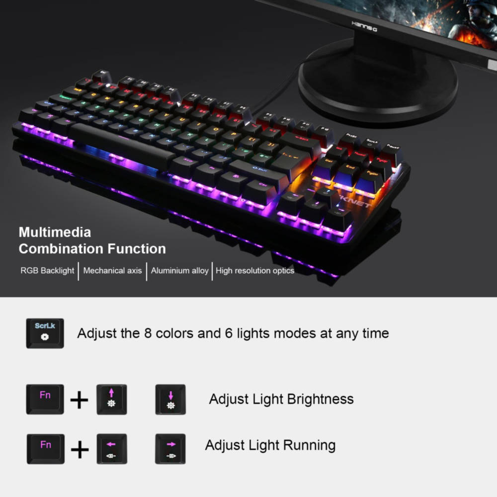X705 LED Illuminated Gaming Keyboard геймърска клавиатура с