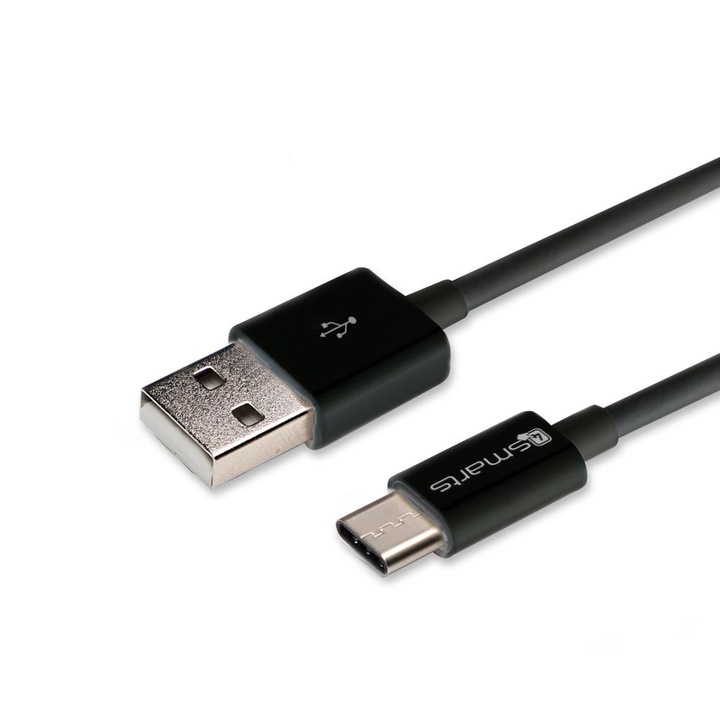 4smarts Basic LinkCord USB-C Data Cable - USB-C кабел за мобилни устройства (100 см) (черен)