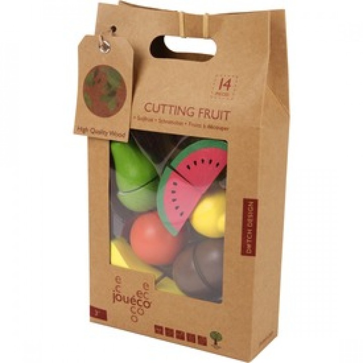 Jouéco 60473 (16 x 6 x 28 cm) Vágható gyümölcsök fából készlet