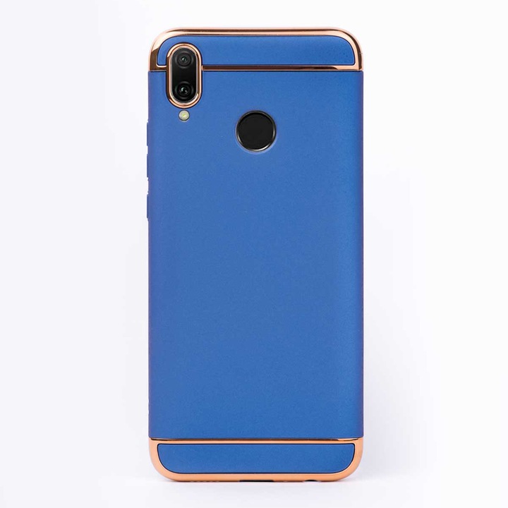 Luxus 3 részes tok Huawei Y9-hez (2019), tok, kemény, magas védelem, kék