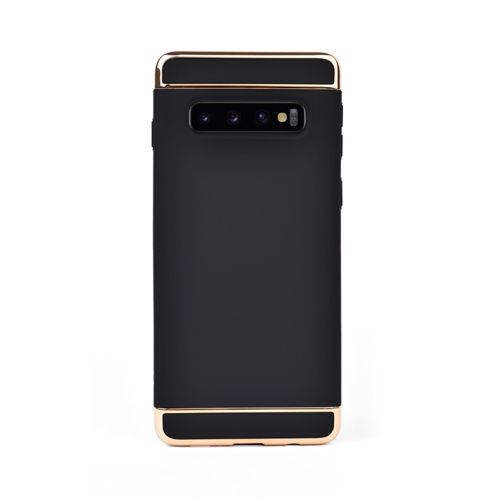 Луксозен кейс/калъф от 3 части за Samsung Galaxy S10, Case, Твърд, Високозащитен, Черен